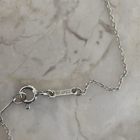 Tiffany &Co. Elsa Peretti Open Heart Necklace 16mm Heart 18” Chain - Picture 7 of 10